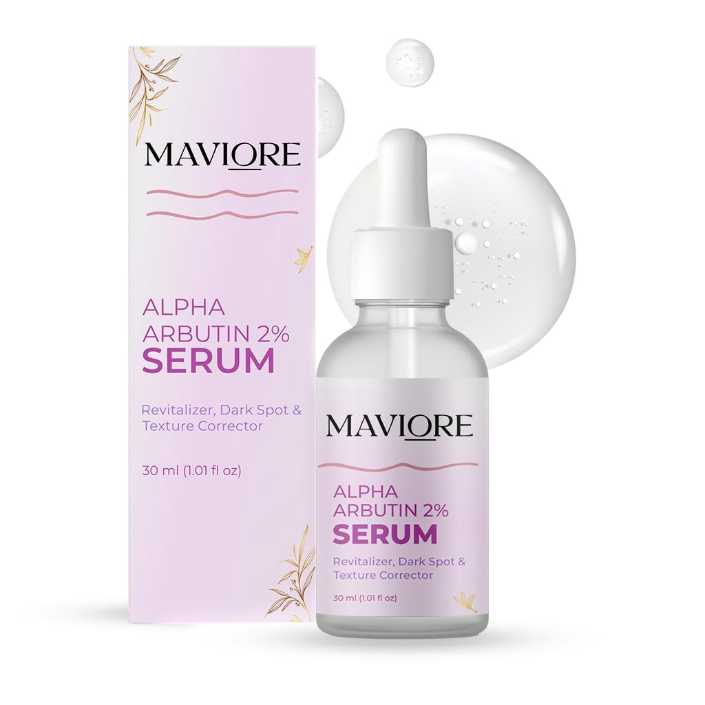 Maviore Alpha Arbutin 2% Serum, Revitalizer Dark Spot & Texture Corrector, 30ml