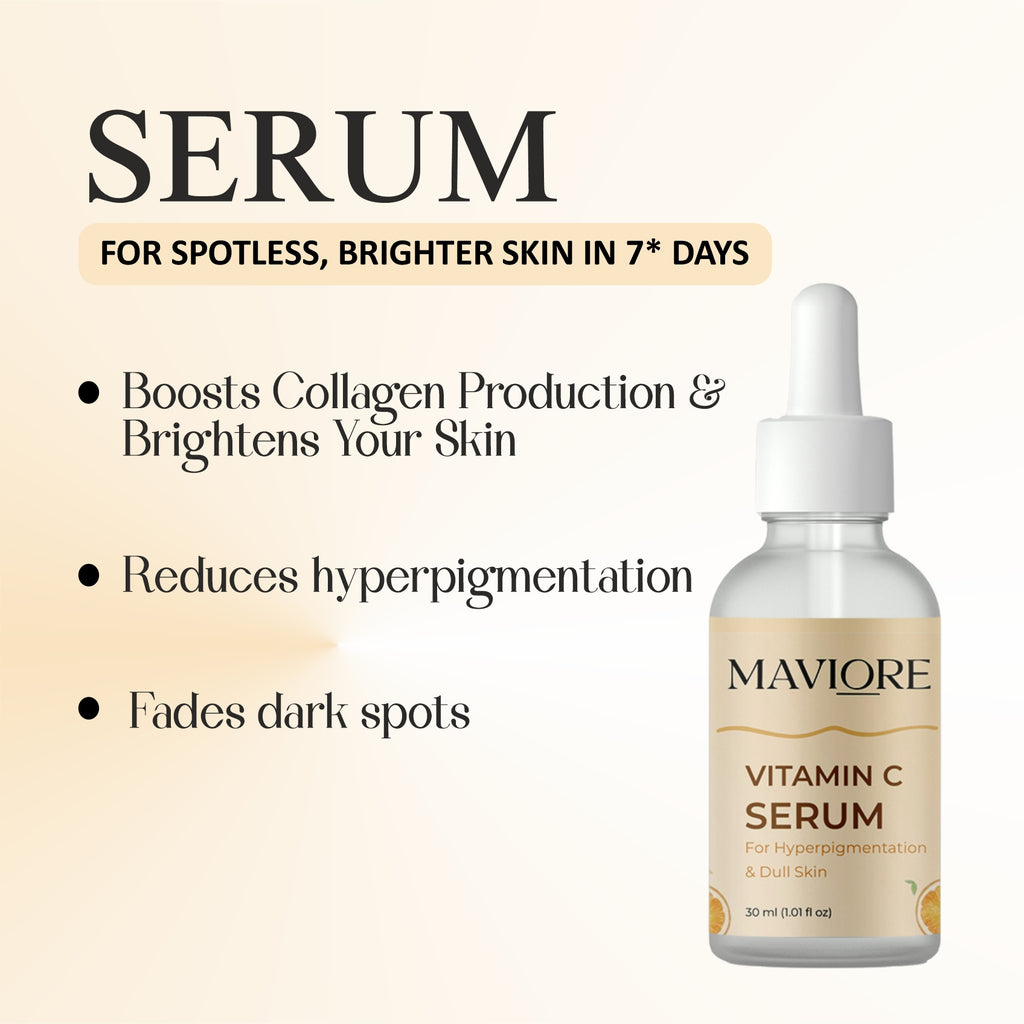 Maviore Vitamin C Serum for Hyperpigmentation & Dull Skin, 30ml