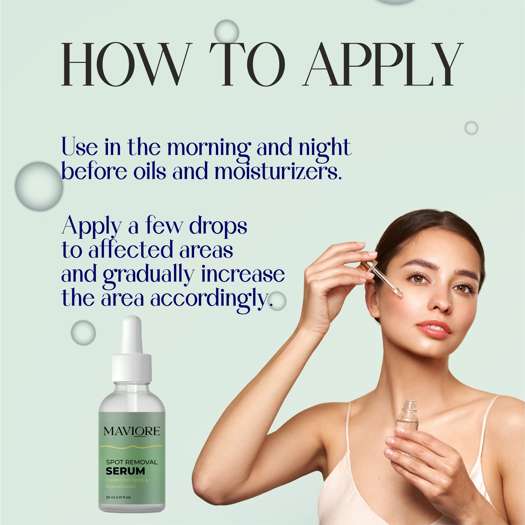 Maviore Spot Removal Serum, Treats Dark Spots & Pigmentation, 30 ml