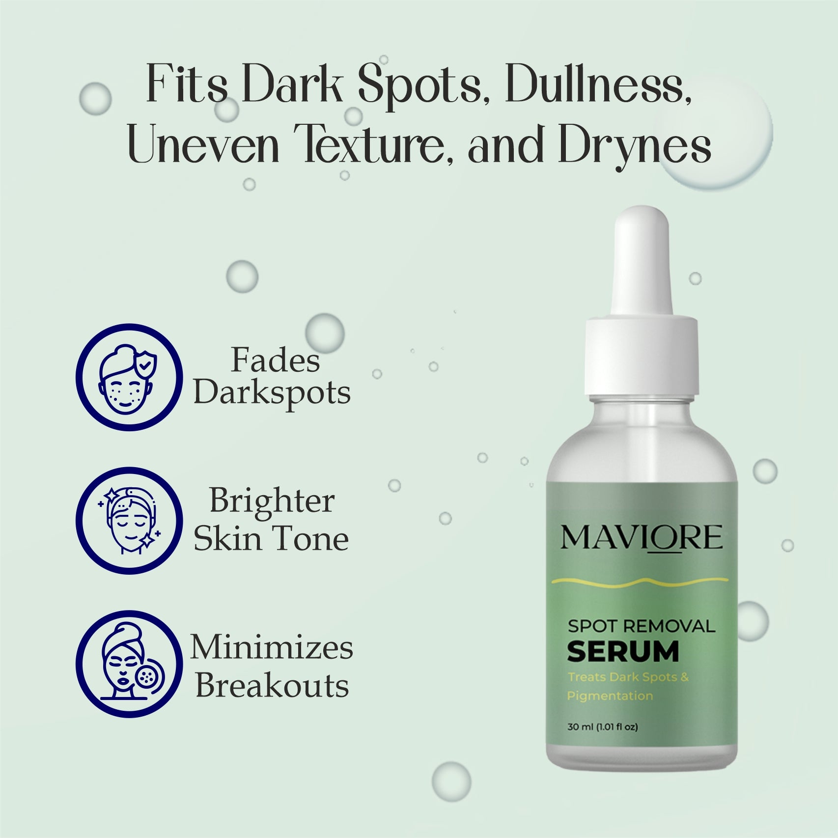 Maviore Spot Removal Serum, Treats Dark Spots & Pigmentation, 30 ml