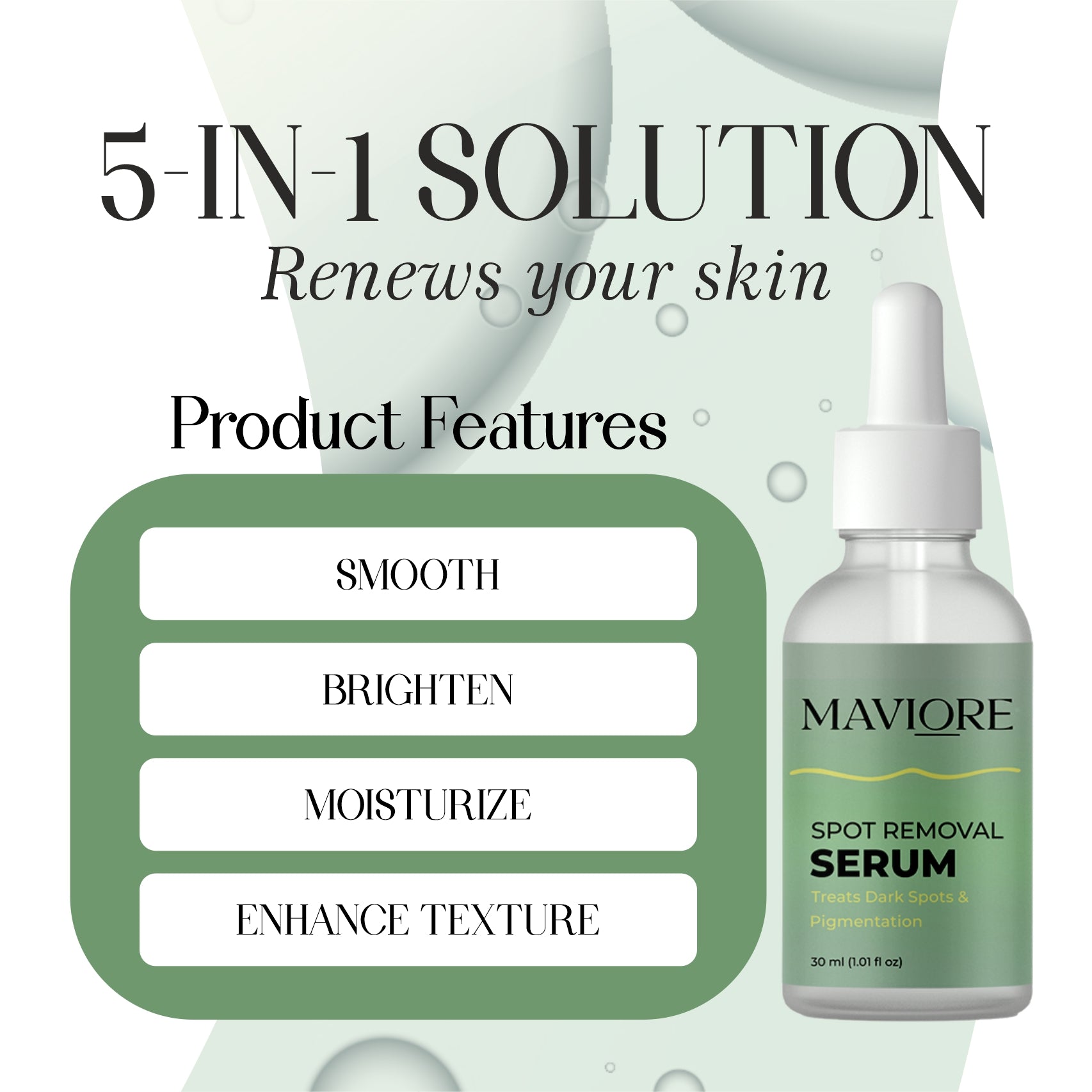 Maviore Spot Removal Serum, Treats Dark Spots & Pigmentation, 30 ml