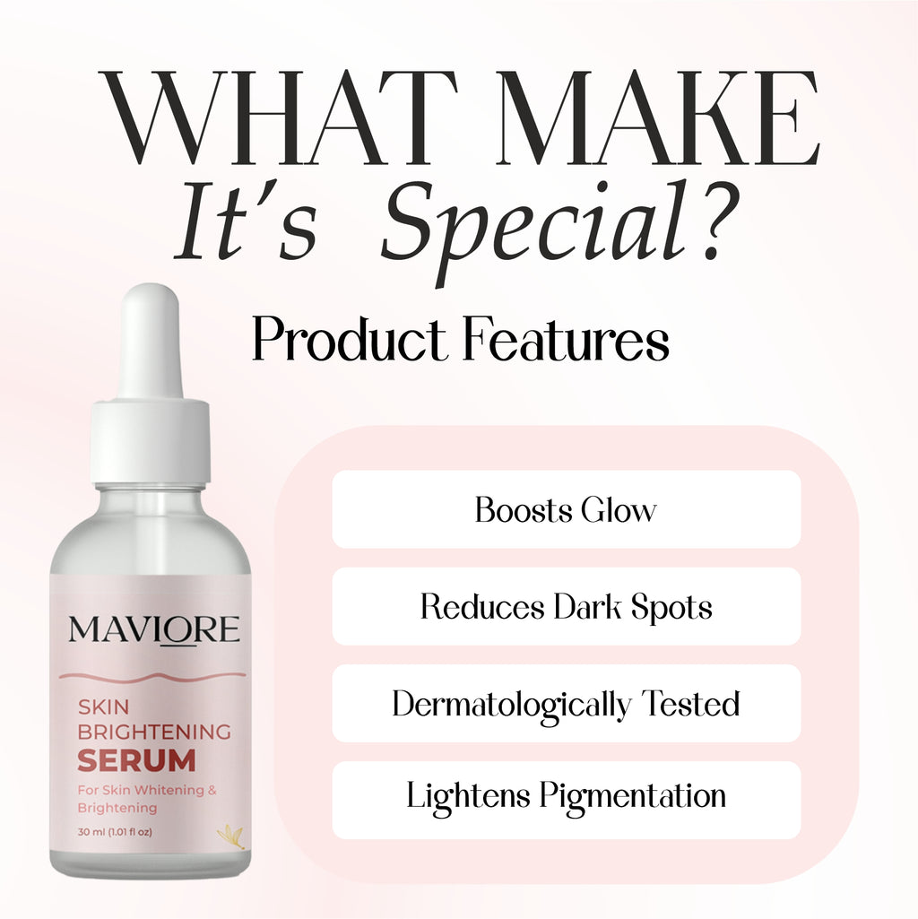 Maviore Skin Brightening Serum, For Skin Whitening & Brightening, 30ml (1.01 fl oz)