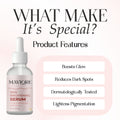 Maviore Skin Brightening Serum, For Skin Whitening & Brightening, 30ml (1.01 fl oz)