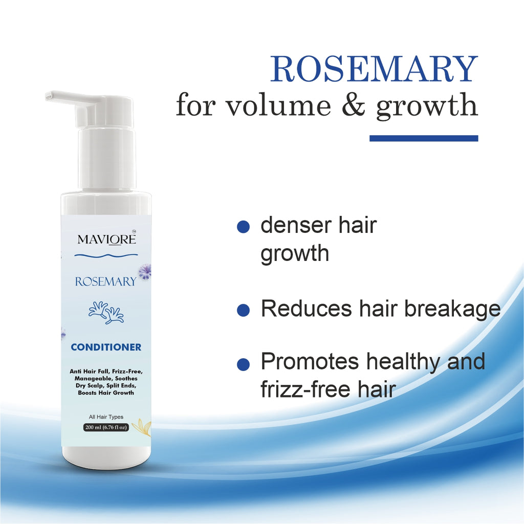 MAVIORE Rosemary Conditioner, Anti Hair Fall, Frizz-Free, Boosts Hair Growth, All Hair Types, 200 ml