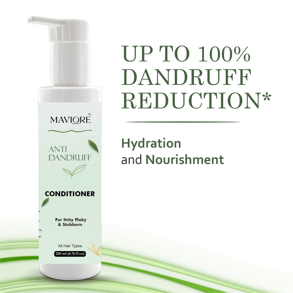 MAVIORE Anti Dandruff Conditioner for Itchy Flaky & Stubborn Dandruff, All Hair Types, 200 ml
